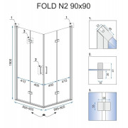 Душова кабіна Rea Fold N2