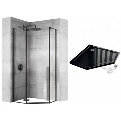 Душова кабіна Rea DIAMOND Чорний МАТ 90x90 REA-K5622 Душова кабіна Rea DIAMOND Чорний МАТ 90x90 REA-K5622