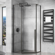 Душова кабіна Rea DIAMOND Чорний МАТ 90x90 REA-K5622