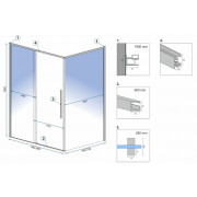 Душова Кабіна SOLAR GOLD 80x100 REA-K4901