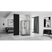 Душова Кабіна Rea Punto Black 80x100 REA-K4806