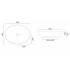 Умивальник Rea Margot Золото/Синій REA-U8709 Умивальник Rea Margot Золото/Синій REA-U8709