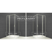 Душова кабіна Rea Slim ATRIUM SQUARE 80x100 Хроме REA-K8004
