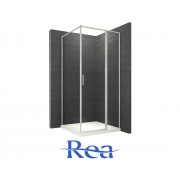 Душова кабіна Rea Slim ATRIUM SQUARE 80x100 Хроме REA-K8004