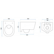 Унітаз Rea Porter Rimless REA-C1401
